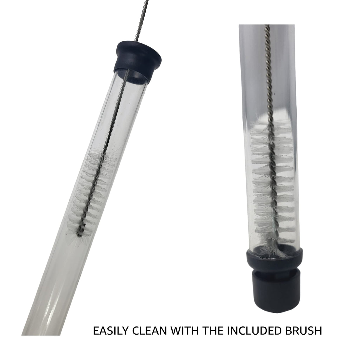 Fermtech siphon cleaning in dish rack simplifies post-use maintenance.