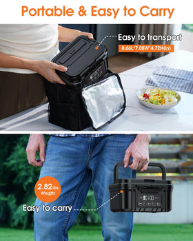 FERVINOW dishwasher-safe lunch box components simplify cleaning.