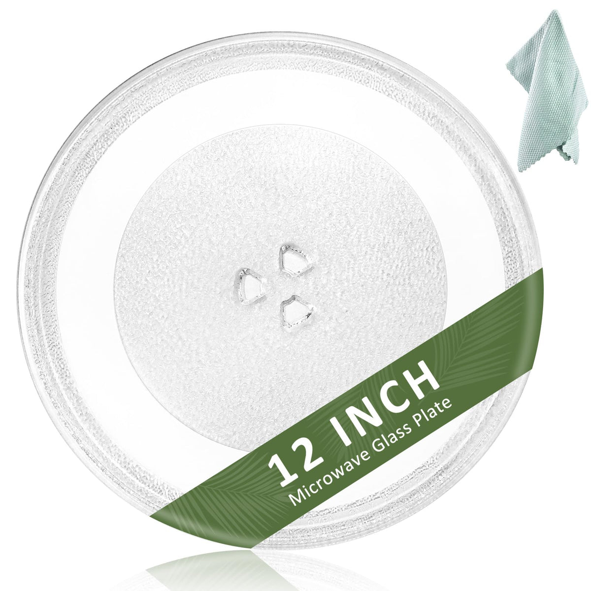 Fetechmate 12-inch microwave glass plate for stable rotation and even heating