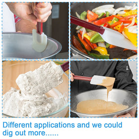 FETESUR heat-resistant spatula withstands up to 500F for versatile cooking tasks