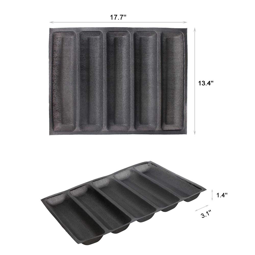 FETESUR sandwich mold baguette bread pan shapes loaves evenly