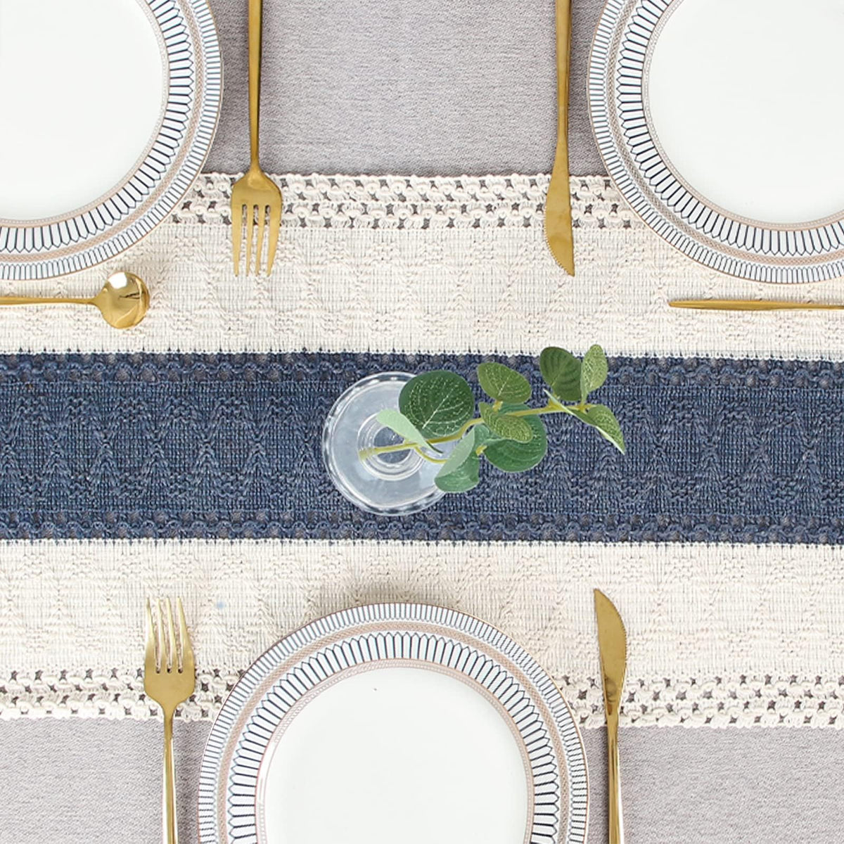 FEXIA bedroom and living space table runner adds subtle texture and warmth.