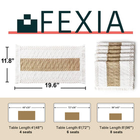 Handwoven cotton placemats by FEXIA showcase durable artisanal craftsmanship