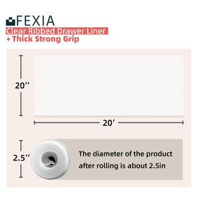 FEXIA shelf liner waterproof fridge liner protects shelves from spills.