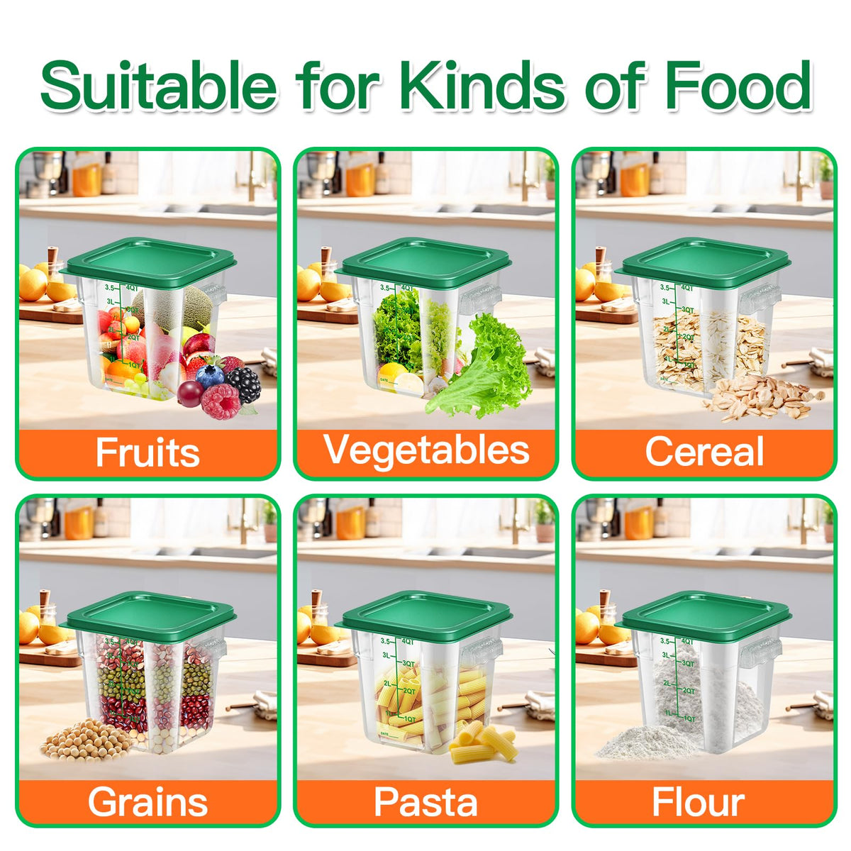 FeyBuosk stackable pantry storage saves space in kitchen shelves.