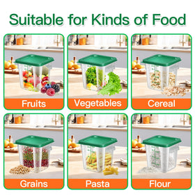 FeyBuosk stackable pantry storage saves space in kitchen shelves.