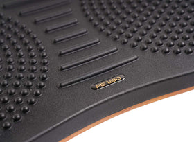 FEZIBO obsidian black desk mat adds premium look and comfort