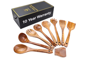 FF FORESTFORK teak turner for precise flipping and heat resistance in cooking