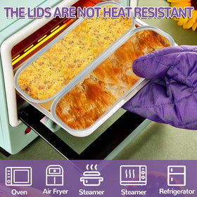 FFNIU aluminum foil baking pans suitable for oven, fridge, and microwave