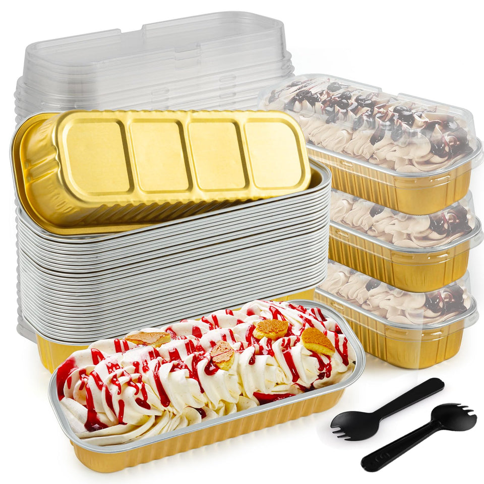 FFNIU mini loaf pans with lids for portioned desserts