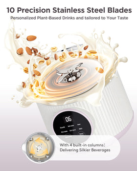 FGJ Nut Milk Maker auto-cleaning cycle saves time and keeps the appliance ready for next batch