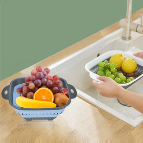 Fglmctsh compact colander fits RV and camping setups.