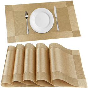 FGSAEOR heat-resistant placemats protect tables during hot meals.