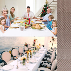 FGSAEOR holiday-ready gold placemats for festive tables.