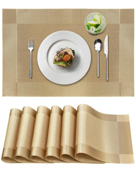 FGSAEOR outdoor BBQ-friendly placemats for patio dining.