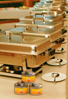 FHS Retail 6 Hour Chafing Fuel lid-popping-off shows easy shut-down