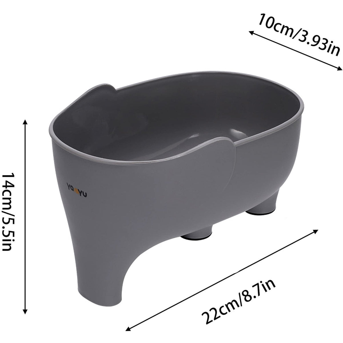 FHTECO elephant drainage basket cute design adds playful style to any kitchen.