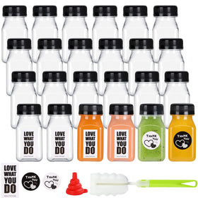 Fhxtcygj 24-pack bottles with leak-proof caps for spill-free beverages