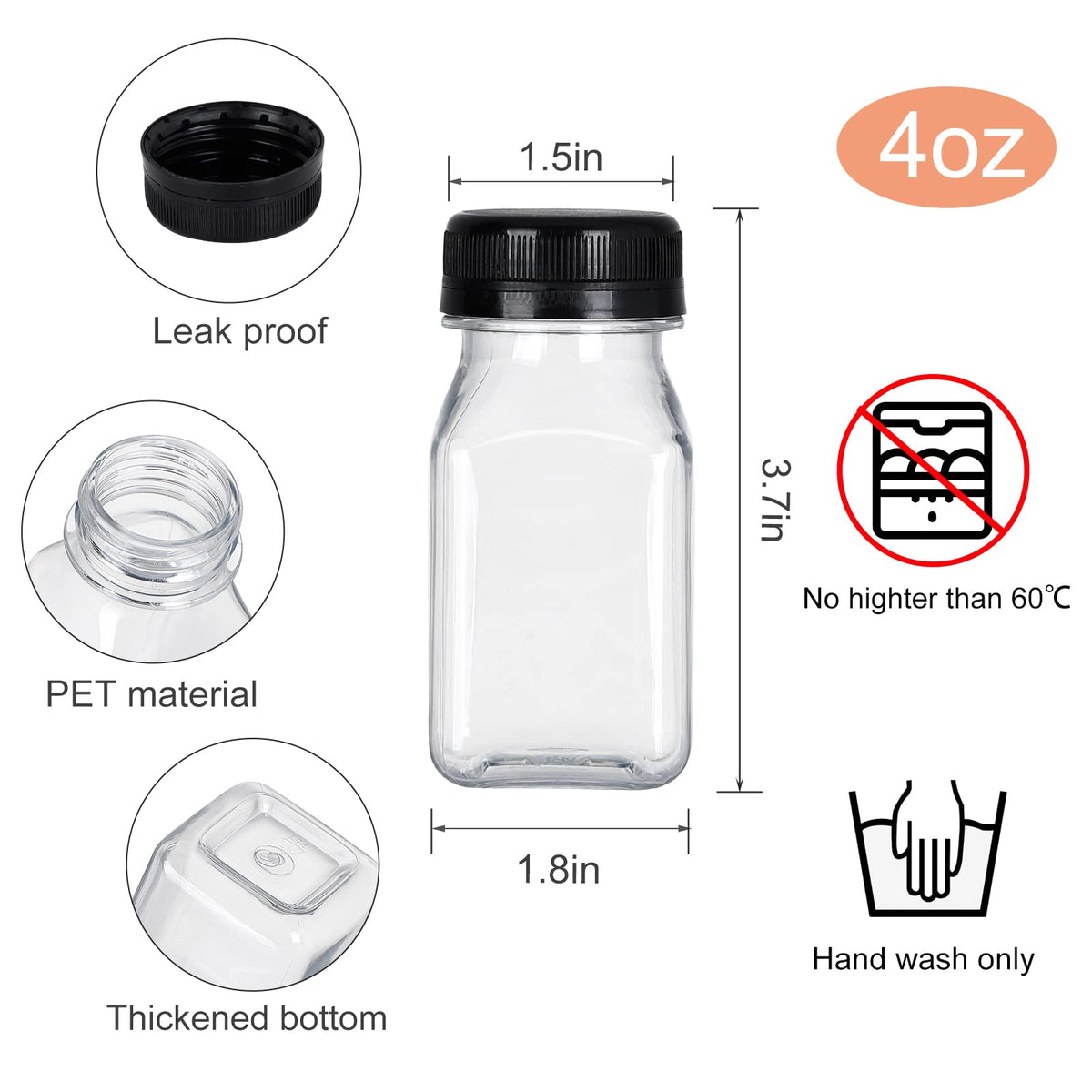 Fhxtcygj BPA-free durable material bottle ready for repeated use