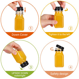 Fhxtcygj clear PET bottle showcases safe, food-grade storage for drinks