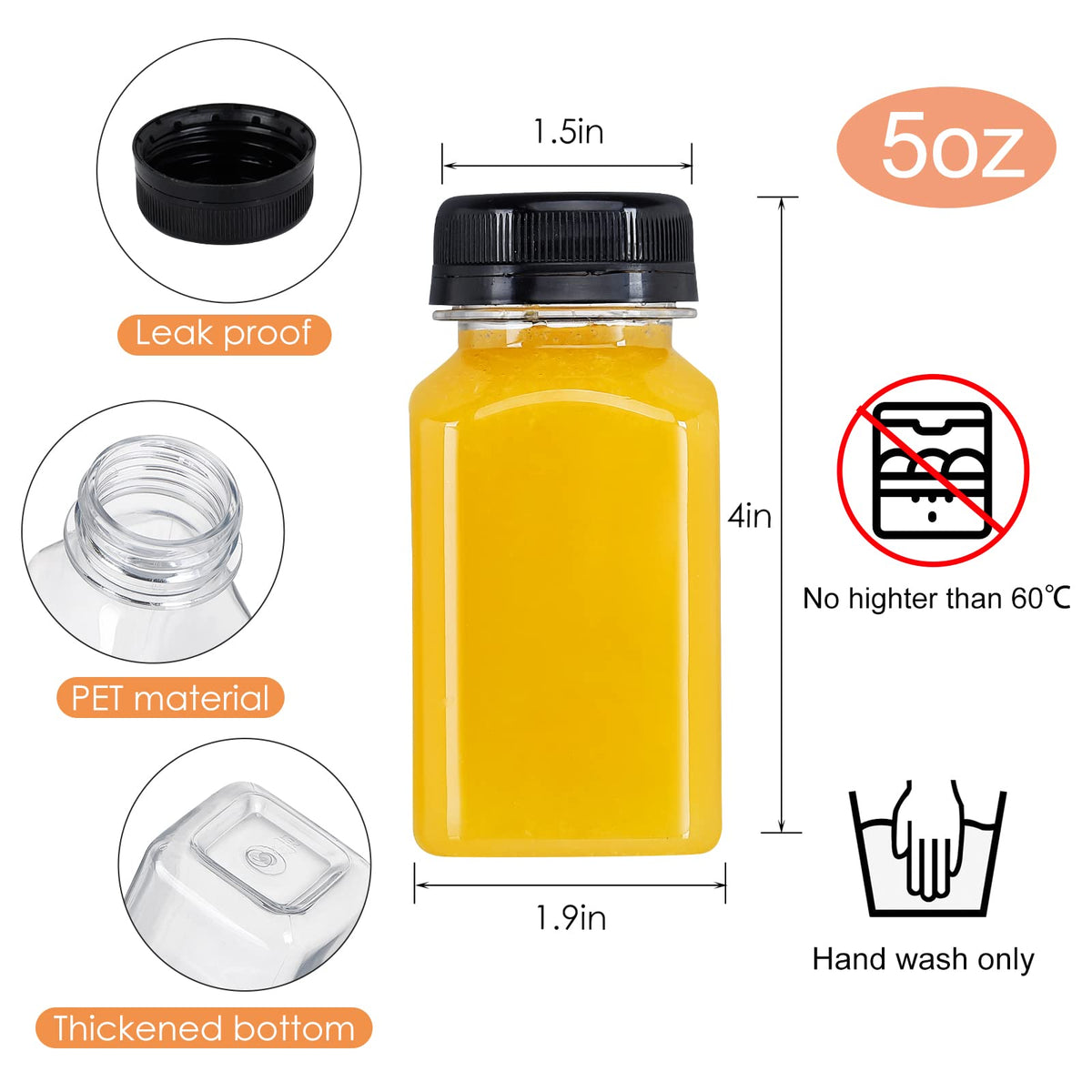 Fhxtcygj leak-proof caps keep drinks secure and spill-free
