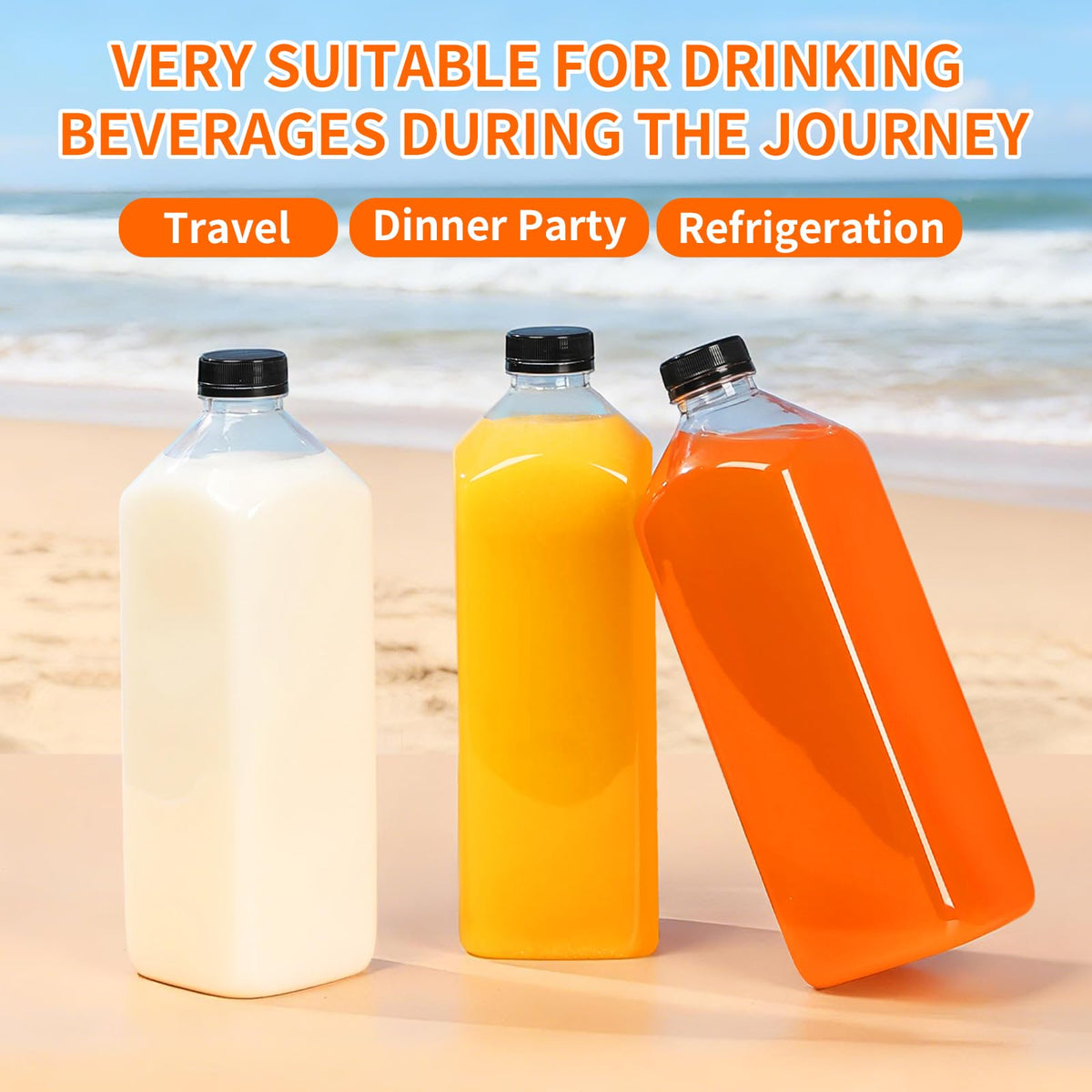 Fhxtcygj versatile bulk containers support batch prep and take-away drinks.