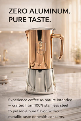FIAMMA AND FERRO 12-cup capacity ideal for entertaining guests.
