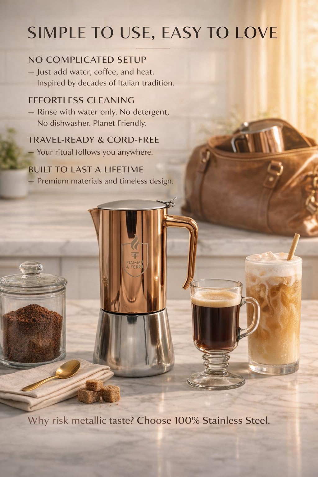 FIAMMA AND FERRO hand wash care preserves premium finish.