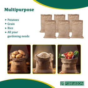 FIBEUSION durable burlap sacks withstand outdoor use during events.