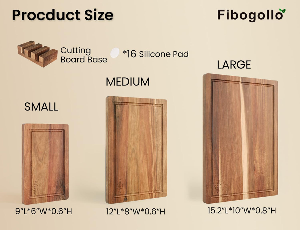 Fibogollo mineral oil-treated boards maintain shine and durability.