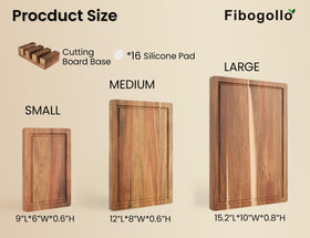 Fibogollo mineral oil-treated boards maintain shine and durability.