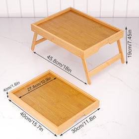 Fibogollo bamboo breakfast tray ideal for a cozy morning in bed