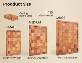 Fibogollo end grain texture close-up highlighting durable knife-friendly surface.