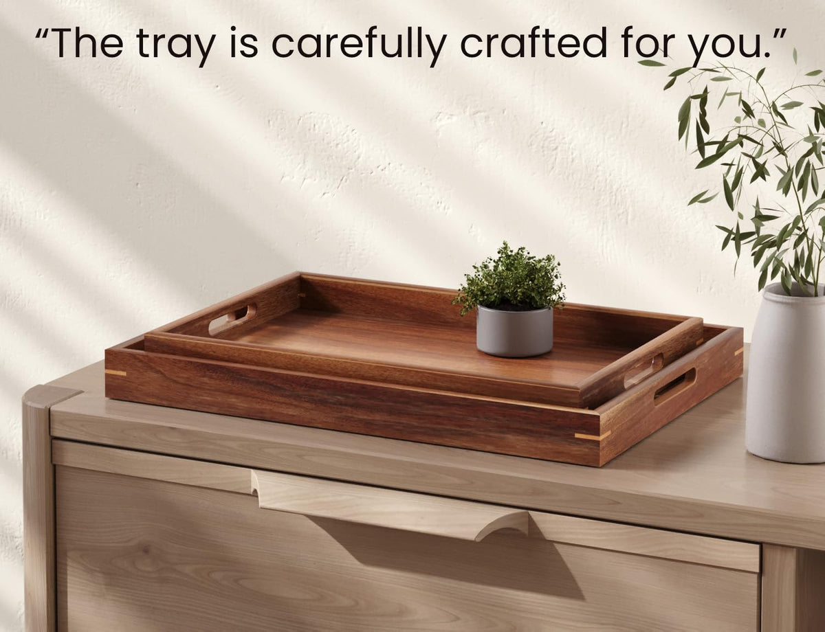 Fibogollo bedside tray with smooth surface for drinks and reading