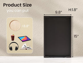 Fibogollo tray offers ample surface for appetizers, drinks, and décor.