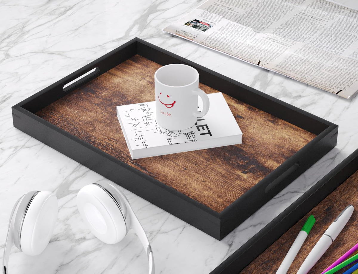 Fibogollo small tray with handles for condiments and utensils organization