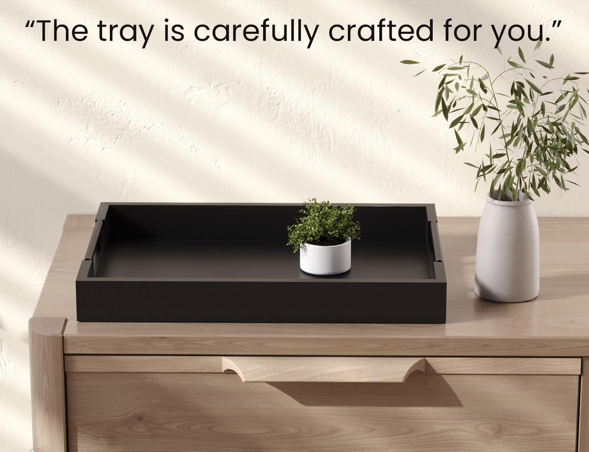 Fibogollo tray has rounded handles for comfortable carrying and safe handling.