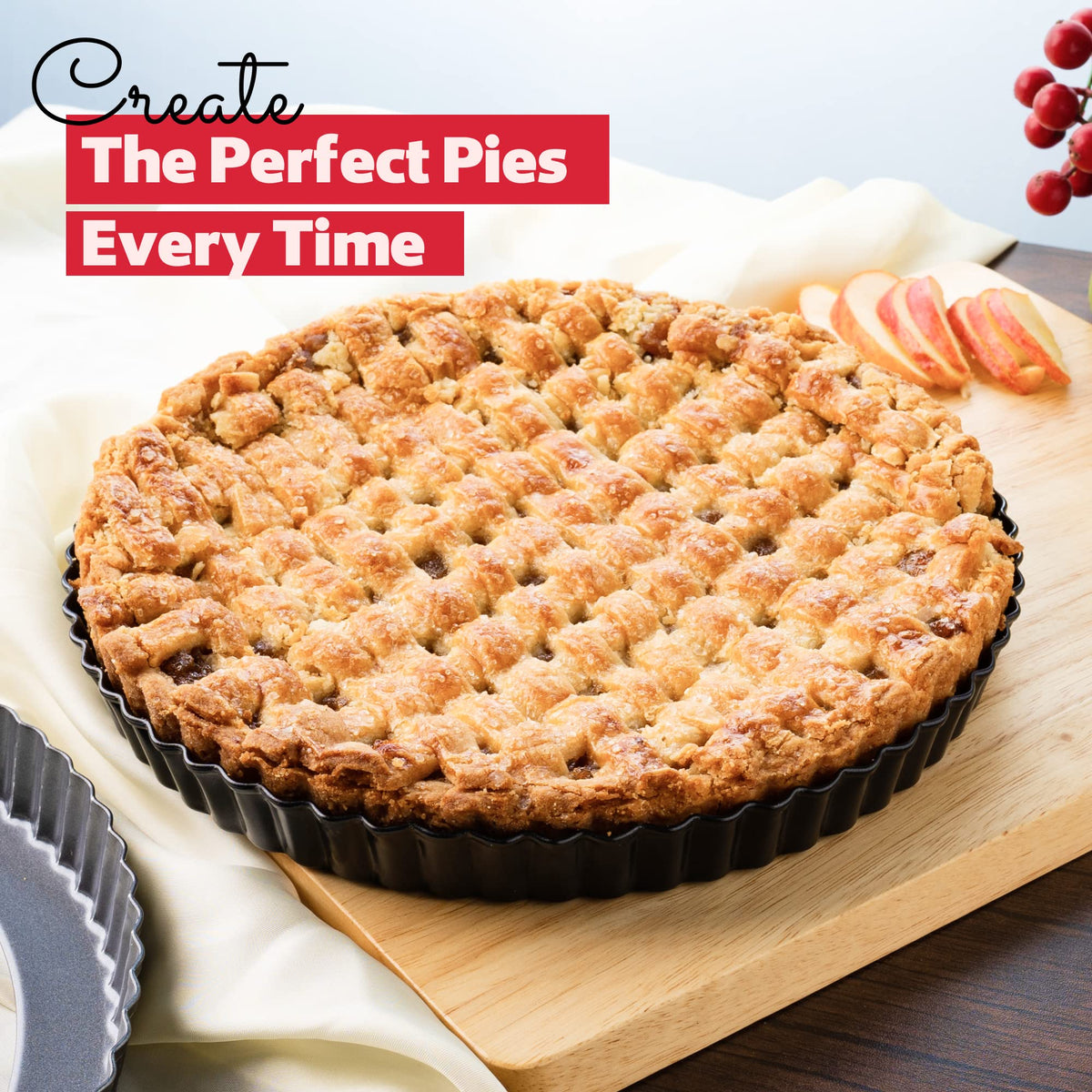 FIDZ PAN leak-proof design prevents spills during baking.