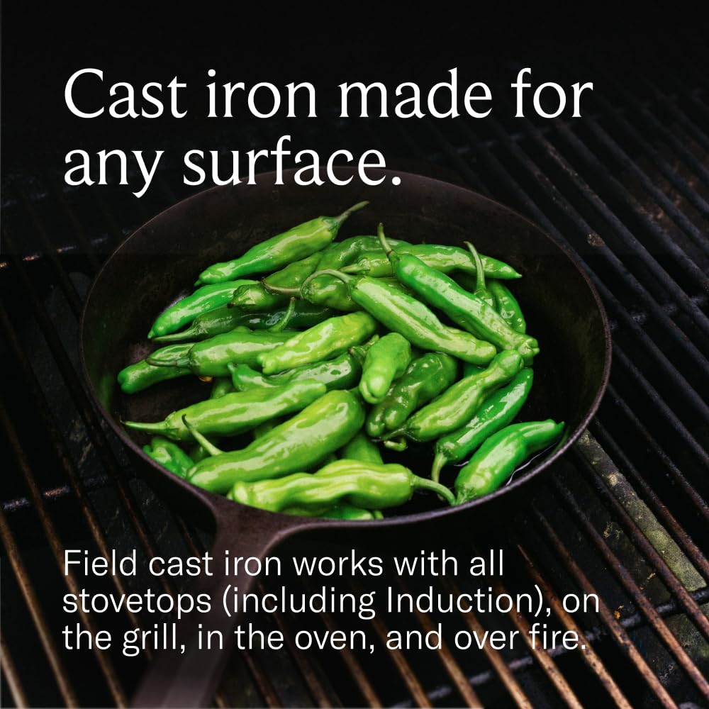 Field Company cooking with cast iron illustrating developing nonstick with use