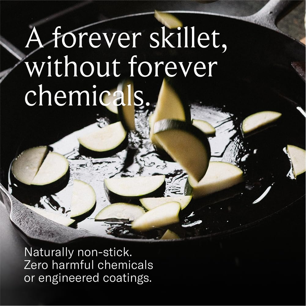 Field Company induction-ready skillet works with glass and ceramic stoves.
