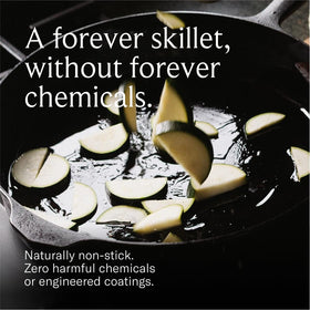 Field Company induction-ready skillet works with glass and ceramic stoves.