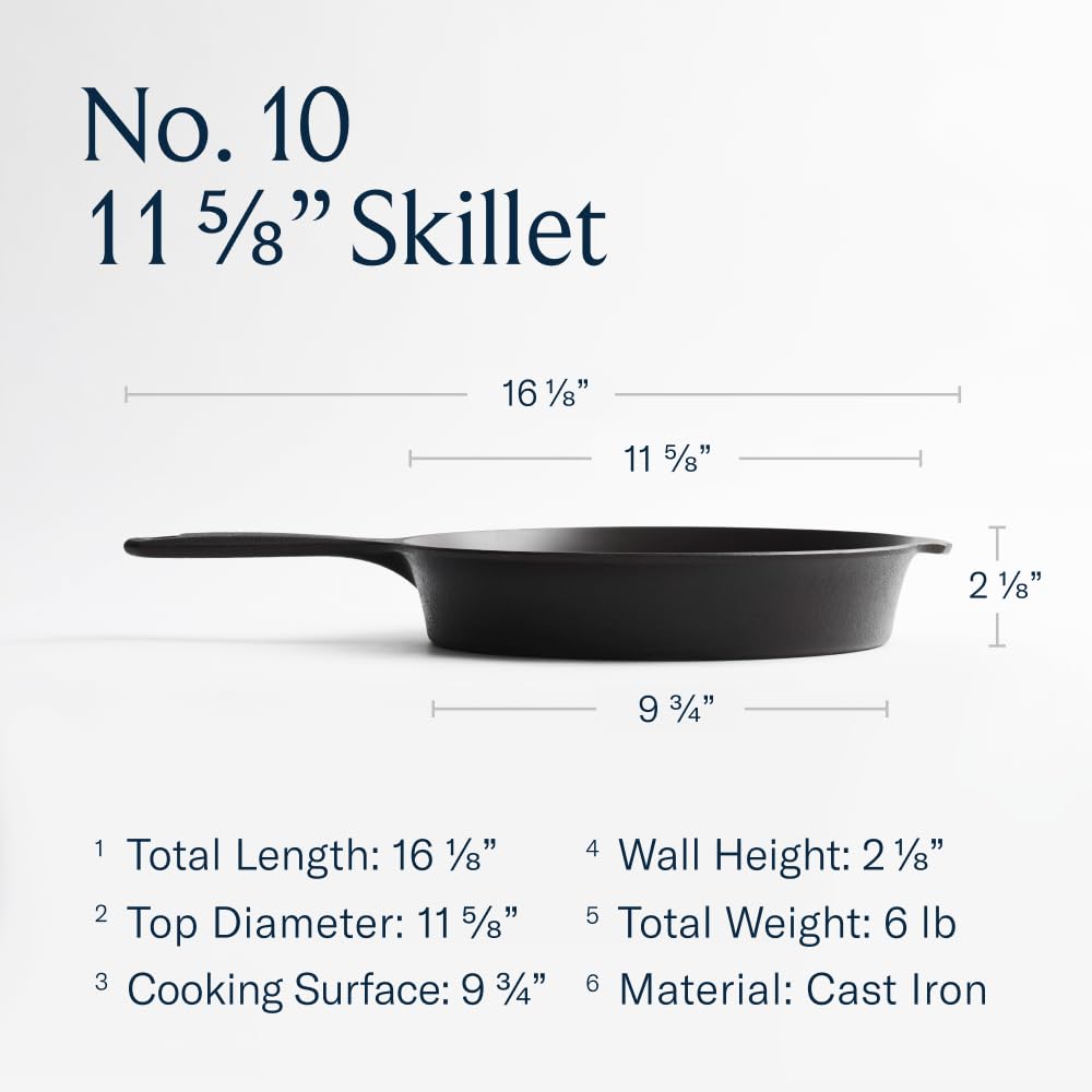 Field Company made-in-USA cast iron with responsible pours for durability.