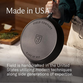 Field Company 10¼-inch skillet ready for 2–4 servings and daily use