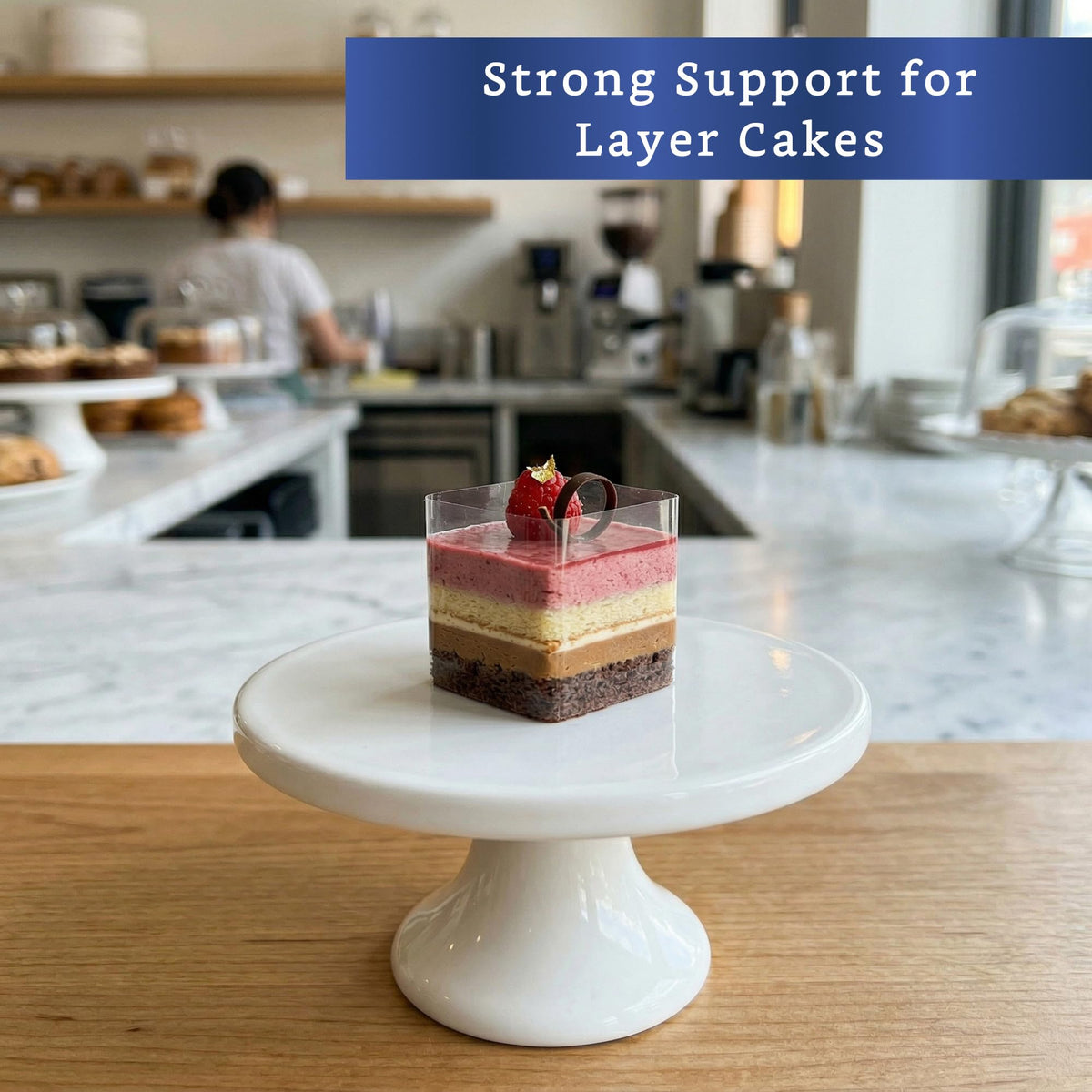 Fiesta Wraps mousse cake wrap supports delicate layers and presentation.