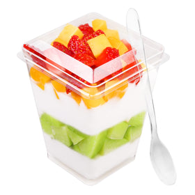 FIFWVGP 50-pack 5oz clear dessert cups for easy dessert presentation