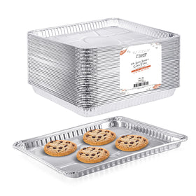 Fig and Leaf quarter-size cookie sheet 12-8-9in for even baking and easy transport.