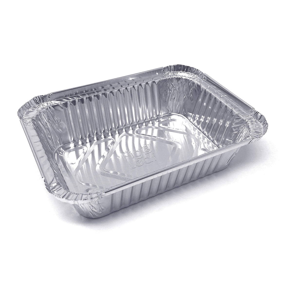 Fig & Leaf heavy duty aluminum takeout pans with secure lids for transport.