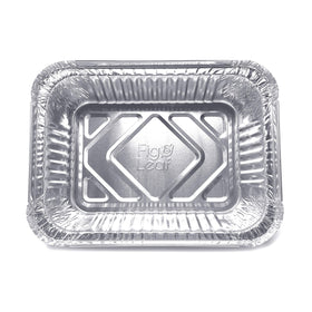 Fig & Leaf takeout pans with sealed lids suitable for refrigeration.