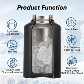 Durable 18/8 stainless interior resists odors for repeated use