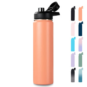 Fijinhom 24 oz coral bottle with handle for easy carry and travel use.